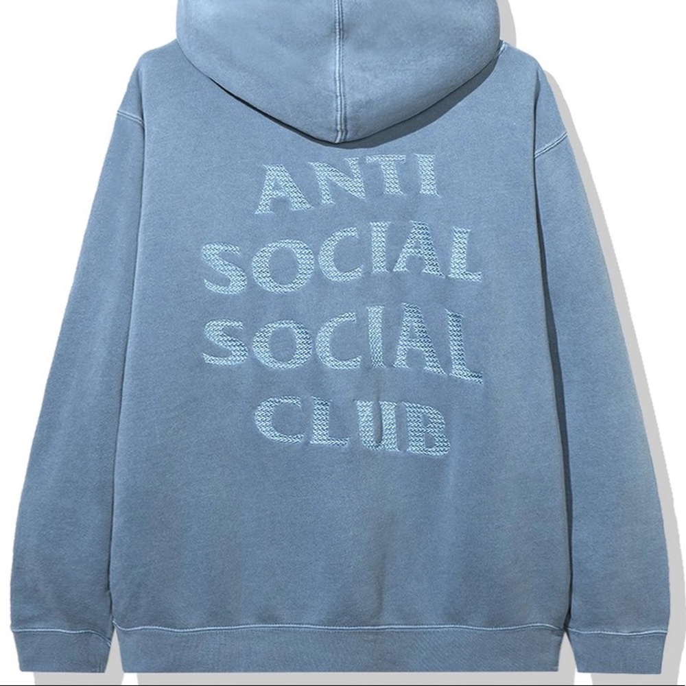 Anti Social Social Club Tone Deaf Hoodie in Blue
